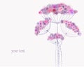 Artificial pastel flower illustration