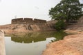 Artificial pond at Dindigul Rock Fort.