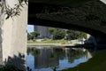 Artificial pond of Eur quarter in Rome