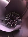 Artificial purple flower background