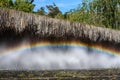 Artificial rainbow wall