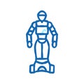 artificial robot icon doodle illustration Royalty Free Stock Photo