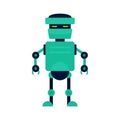 Artificial robot icon, flat style