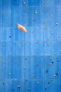 Artificial rock climbing wall Royalty Free Stock Photo