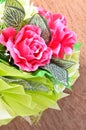 Artificial rose flowers bouquet Royalty Free Stock Photo