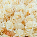Artificial rose wood flowers Royalty Free Stock Photo