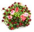 Artificial roses bouquet Royalty Free Stock Photo