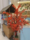 Artificial sakura as a store decoration