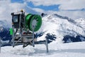 artificial Snow machine Royalty Free Stock Photo