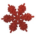 artificial snowflake, Christmas tree decoration with sequins