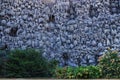 Artificial stalactite wall Wallenstein Garden Prague Royalty Free Stock Photo