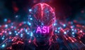 Artificial Super Intelligence (ASI) Logo - ASI is a hypothetical type of intelligent agent