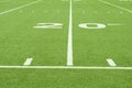 Artificial Turf 20 Yard Line Royalty Free Stock Photo