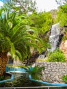 The waterfalls in Loutraki. Royalty Free Stock Photo