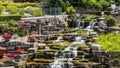 Artificial Waterfalls in Frankenmuth Michigan Royalty Free Stock Photo