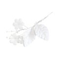 Artificial white wedding buttonhole Royalty Free Stock Photo