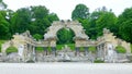 Imitation of Roman ruins as landscape design in SchÃ¶nbrunn Park, Vienna, Austria