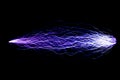 This artificially created by an spark discharge in the air. Royalty Free Stock Photo