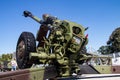 Artillery antitank and anticraft howitzer with large caliber, military equipment for war