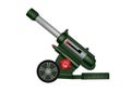Toy plastic artillery gun in the .Artillery gun illustration. Royalty Free Stock Photo