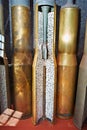 Artillery shell in section training kit Royalty Free Stock Photo