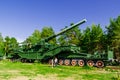 Artillery transporter TM-3-12 with a 305-mm gun. Fort \