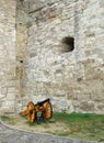 Artillery - weaponry at Eger Castle, Eger Hungary Royalty Free Stock Photo