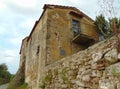 Artimino, Tuscany, Italy. View of an old historic building and walls.