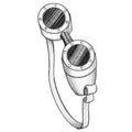 ARTIONE Welding goggles drawn in pencil Royalty Free Stock Photo