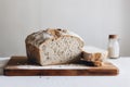 Artisan Bread on White Background