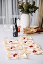 Artisan Cheese Tasting Setup with Accompaniments. A cheese tasting arrangement featuring a variety of artisan cheeses Royalty Free Stock Photo