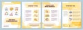 Artisan cheesemaking brochure template Royalty Free Stock Photo