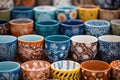 Artisan Handcrafted Ceramic Mugs Collection, AI Generated