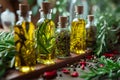 Artisan Infused Oils Royalty Free Stock Photo