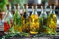 Artisan Infused Oils Royalty Free Stock Photo