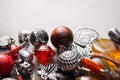 Artisan Jewellery with Silver Charms and Beads Royalty Free Stock Photo