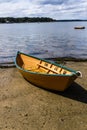 Beautiful Row boat on the Beach ready to launch