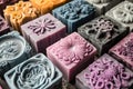 Artisan soap-making with creative molds and designs