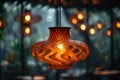 Artisan Woven Wicker Pendant Light.