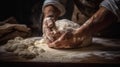 Artisanal Breadmaking. Macro Shot. Generative AI Royalty Free Stock Photo