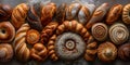 Artisanal Collection Of Breads Showcasing Diverse Forms, Patterns And Types Royalty Free Stock Photo