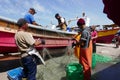 Artisanal fishermen in Caleta Portales, Valparaiso, Chile