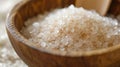 Artisanal Spa Bath Salt Close Up for Relaxation and Wellness Royalty Free Stock Photo