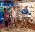 Artist and Conservationist Guy Harvey signing autographs at Seaworld.