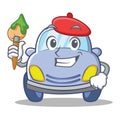 Artist cute car character cartoon