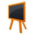 Artist easel icon, cartoon style