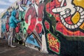 Artist at East side of Berlin Wall, Berliner Mauer, Berlin