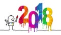 Artist and Fresh Colored 2018 Number