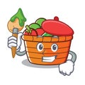 Artist fruit basket character cartoon