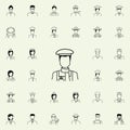 artist icon. Proffecions icons universal set for web and mobile Royalty Free Stock Photo